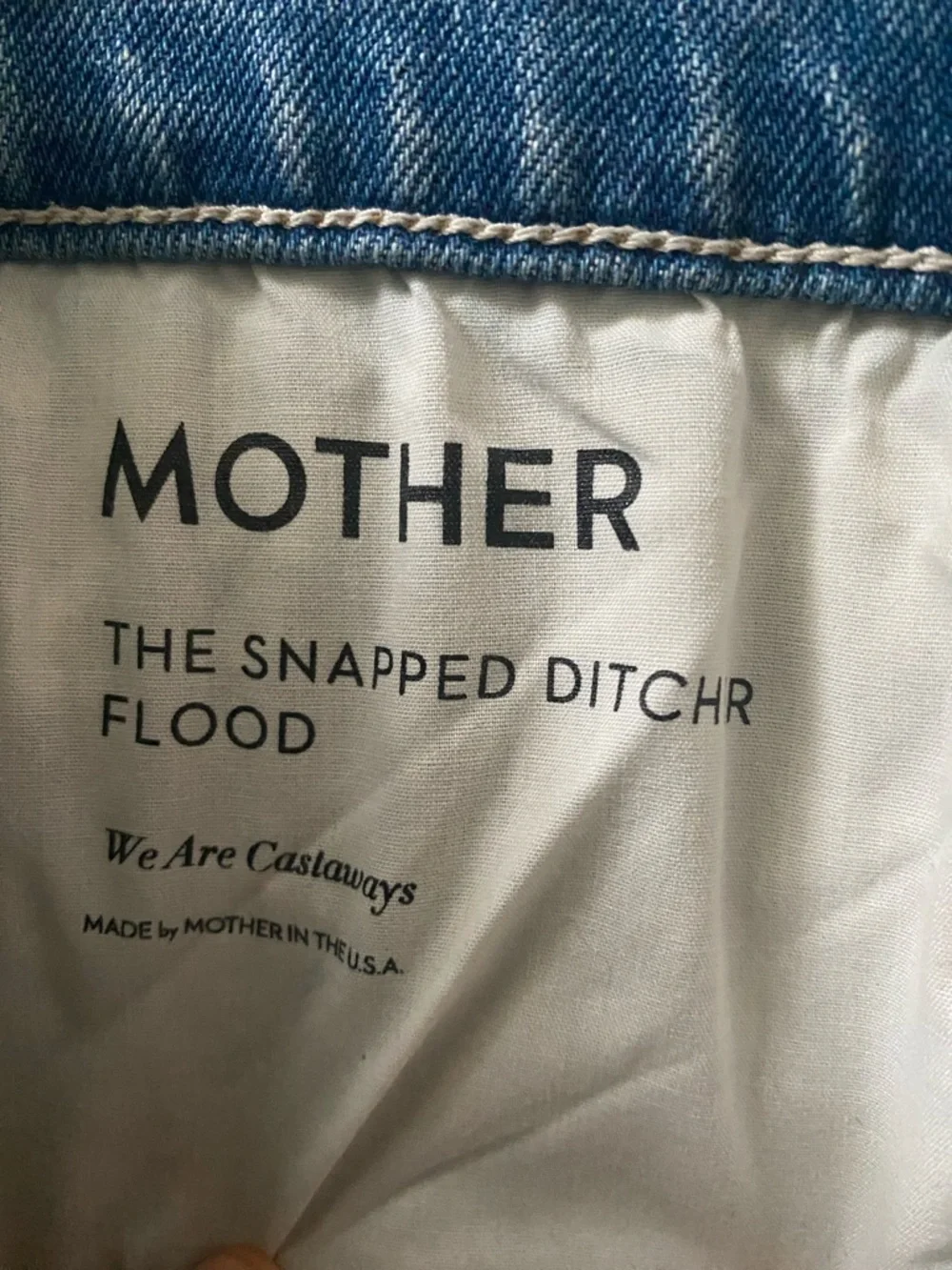 Mother jeans the snapped ditched flood size 28 - Picture 5 of 9